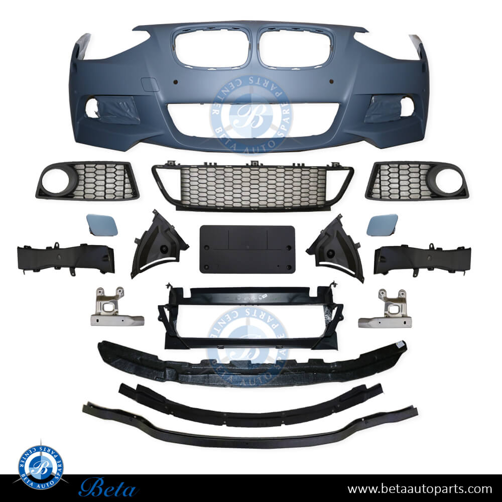 Front Bumper with PDC and Washer M-Tek for BMW 1 Series F20/F21 2012-2014 models, Part Number 51118053808 Front Bumper with PDC and Washer M-Tek for BMW 1 Series F20/F21 2012-2014 models, Part Number 51118053808